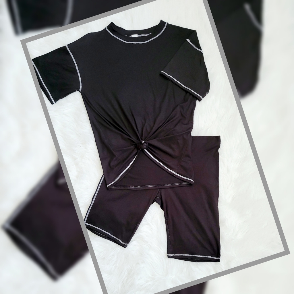 Set Brand New Biker Short Set